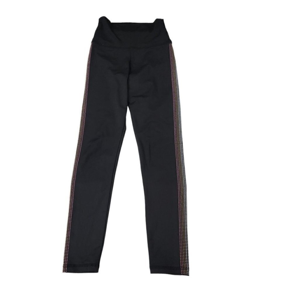 Beach Riot Sport Leggings Medium Black Side Studded‎ Embellished High Rise